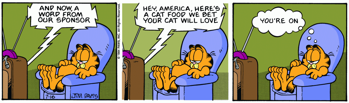 Garfield, July 16, 1984