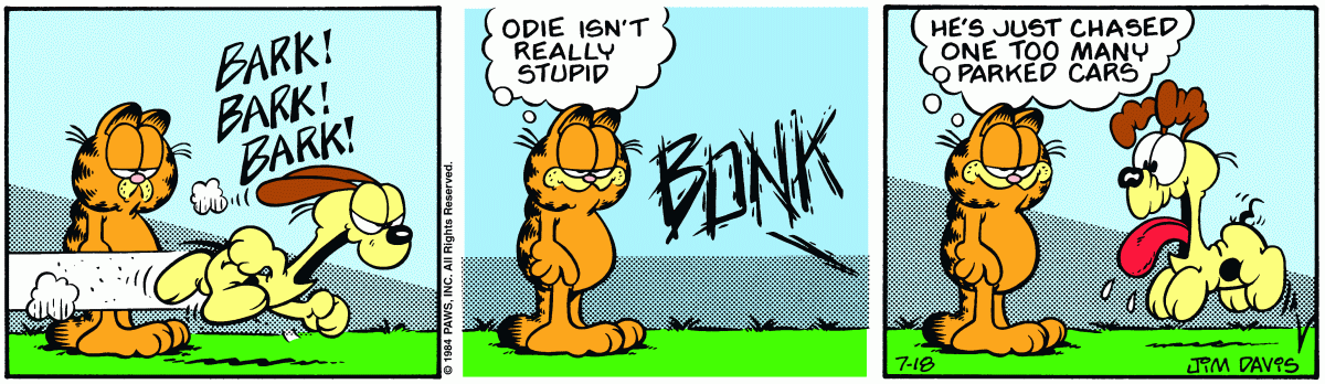 Garfield, July 18, 1984
