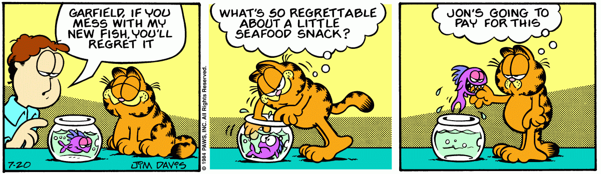 Garfield, July 20, 1984