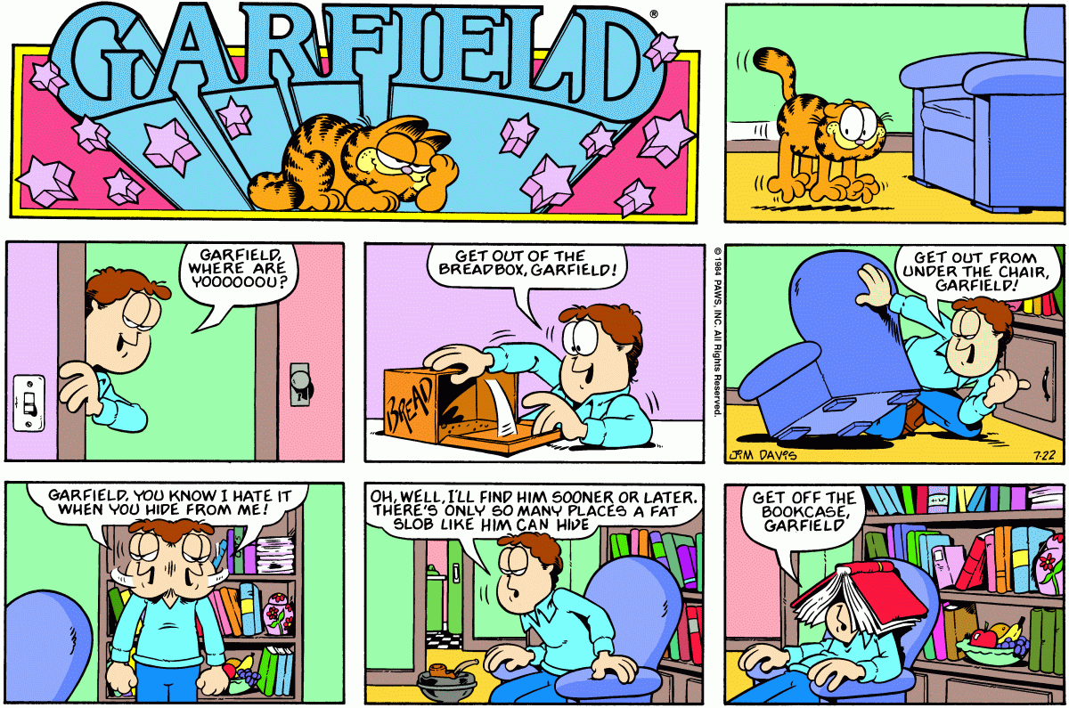 Garfield, July 22, 1984