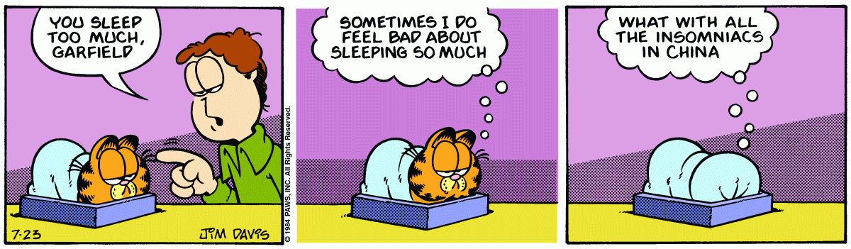 Garfield, July 23, 1984