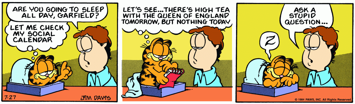 Garfield, July 27, 1984