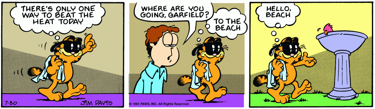 Garfield, July 30, 1984