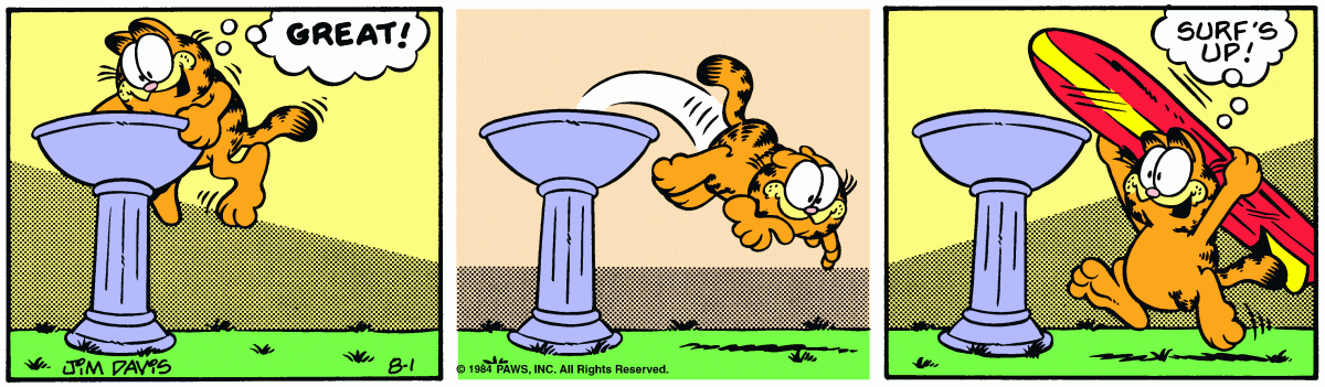 Garfield, August 1, 1984