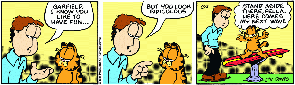 Garfield, August 2, 1984