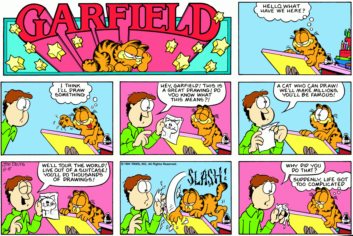Garfield, August 5, 1984