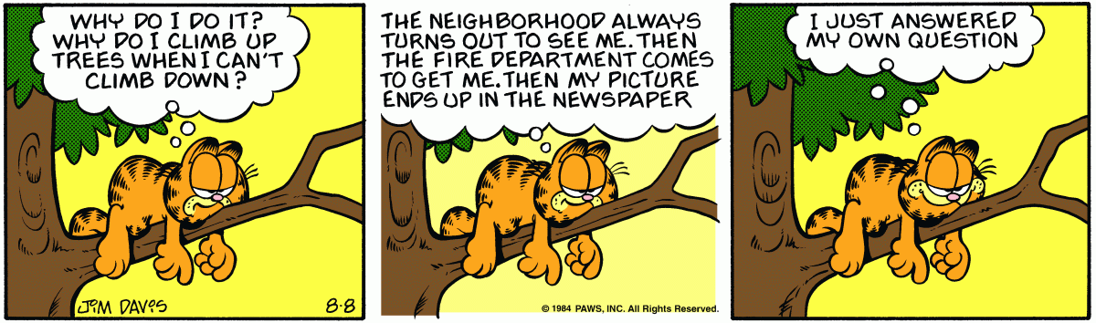 Garfield, August 8, 1984