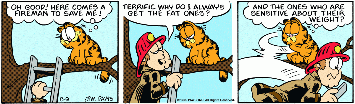 Garfield, August 9, 1984