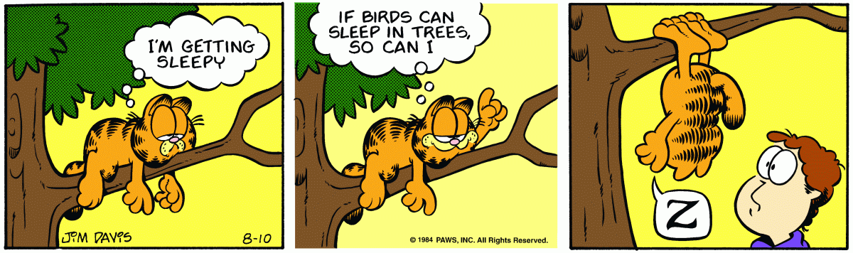 Garfield, August 10, 1984