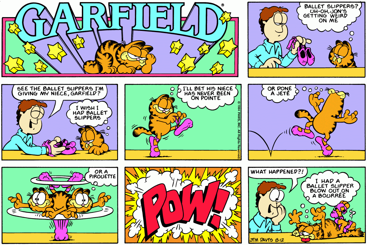 Garfield, August 12, 1984