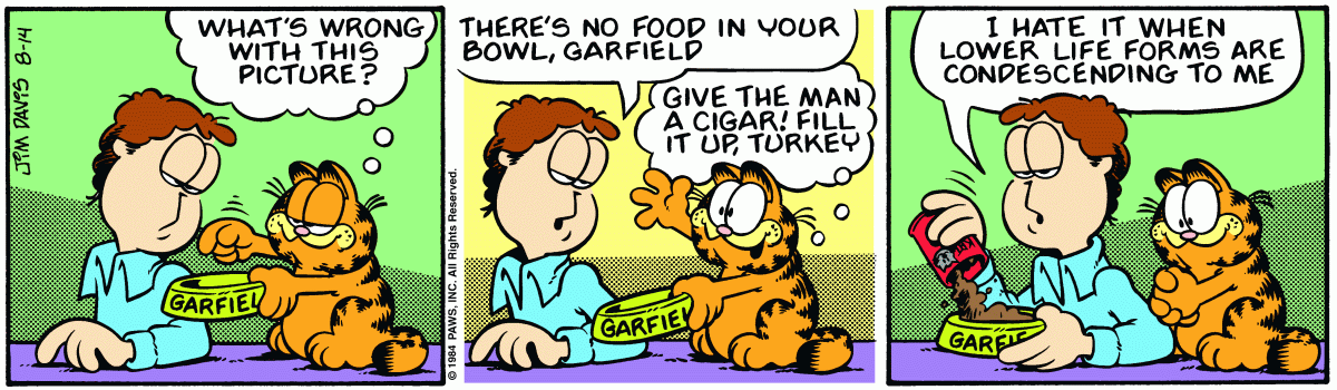 Garfield, August 14, 1984
