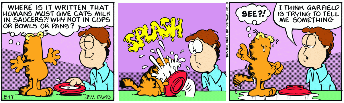 Garfield, August 17, 1984