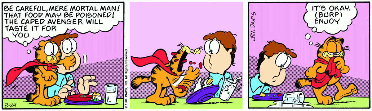 Garfield, August 24, 1984
