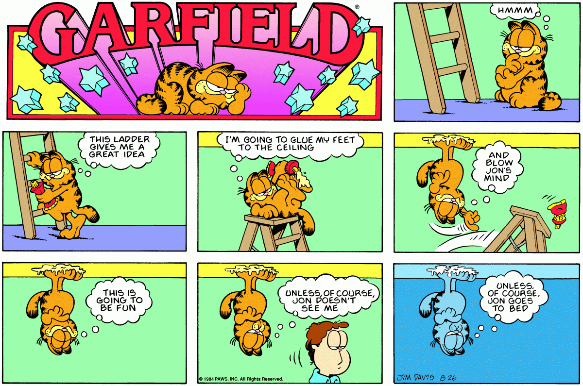Garfield, August 26, 1984
