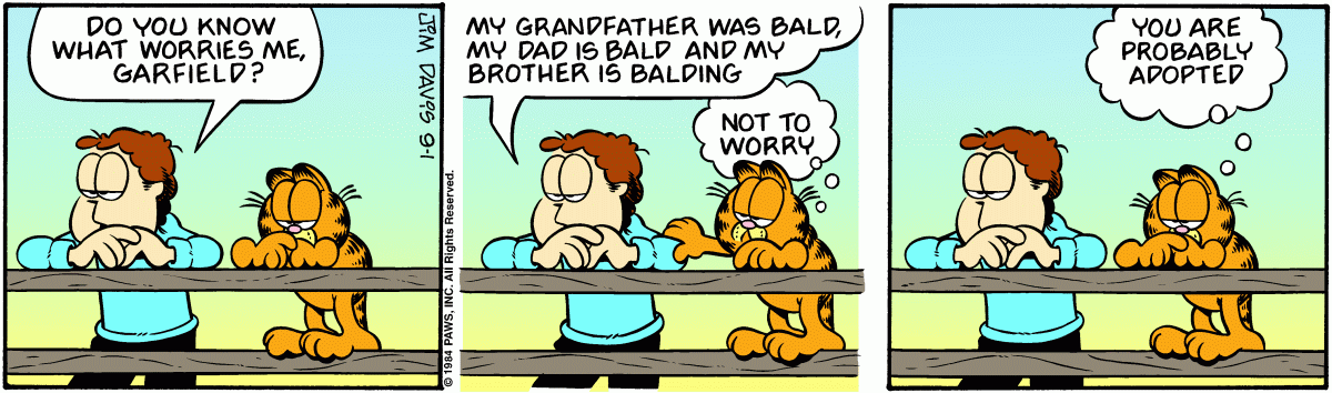 Garfield, September 1, 1984