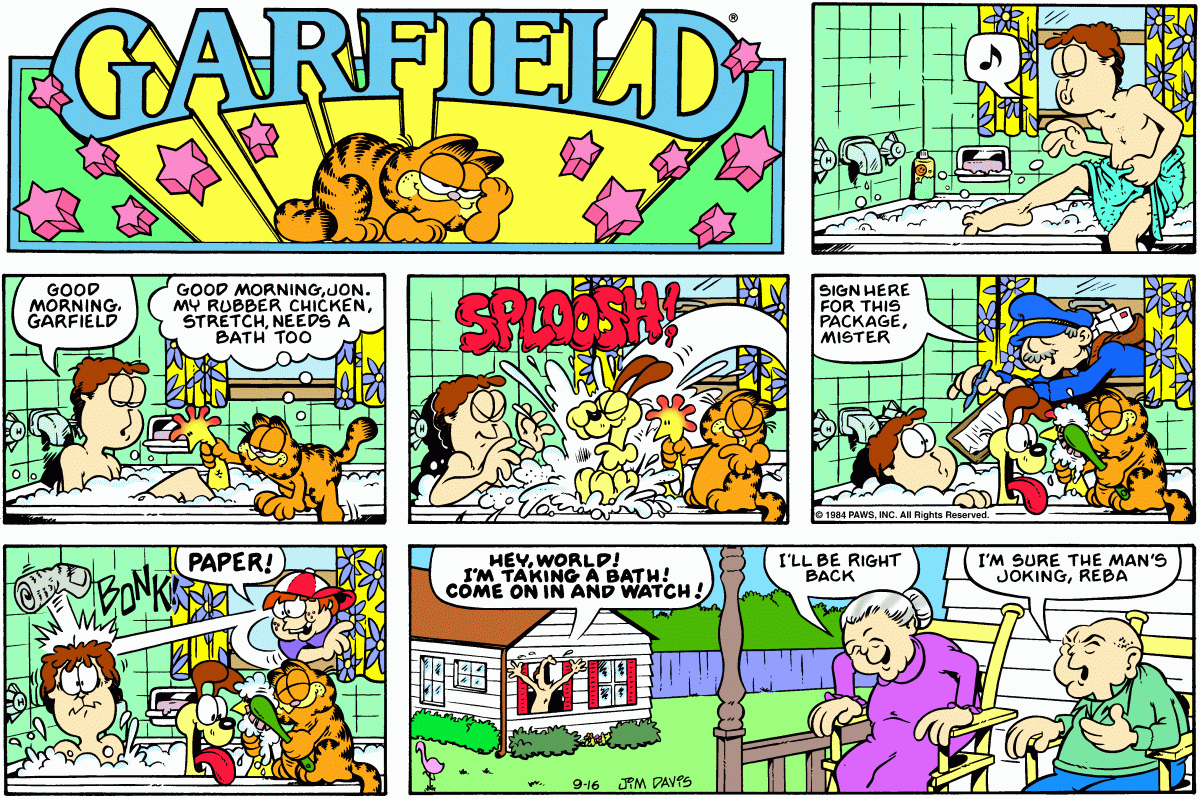 Garfield, September 16, 1984