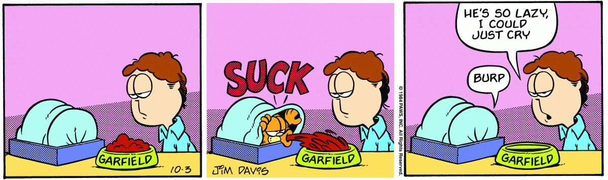 Garfield, October 3, 1984