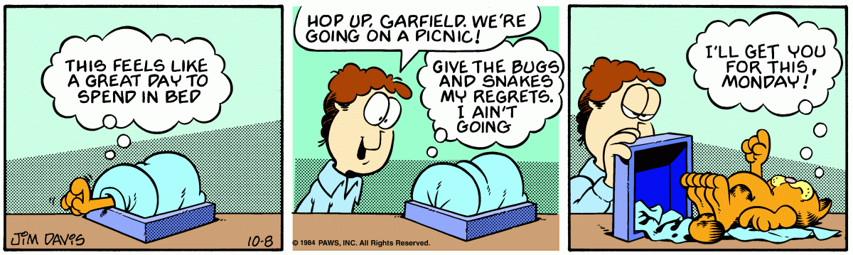 Garfield, October 8, 1984