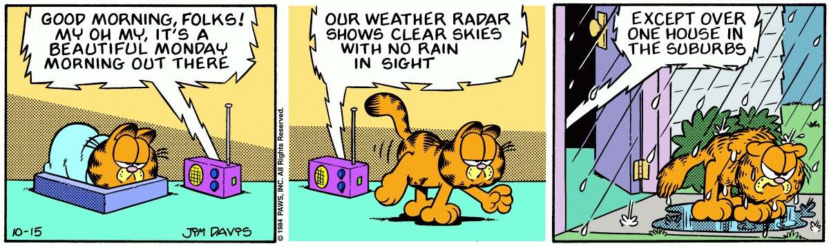 Garfield, October 15, 1984