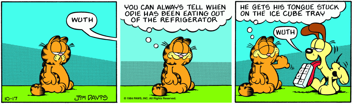 Garfield, October 17, 1984