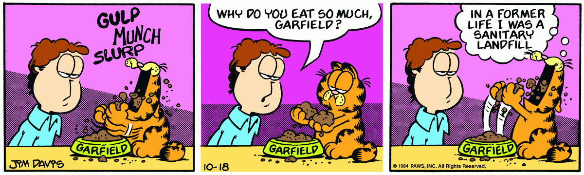 Garfield, October 18, 1984