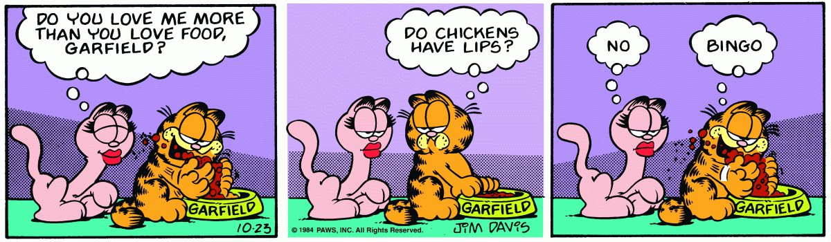 Garfield, October 23, 1984