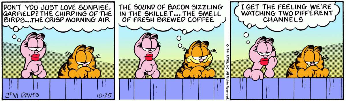 Garfield, October 25, 1984