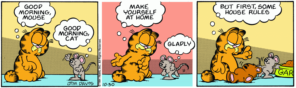 Garfield, October 30, 1984