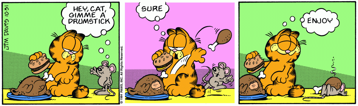 Garfield, October 31, 1984