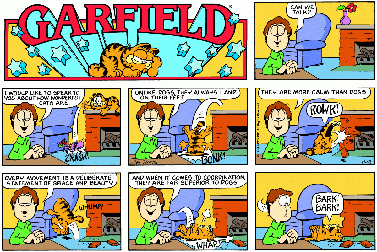 Garfield, November 18, 1984