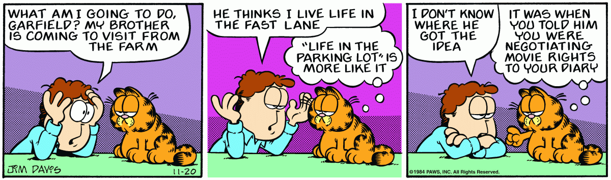 Garfield, November 20, 1984
