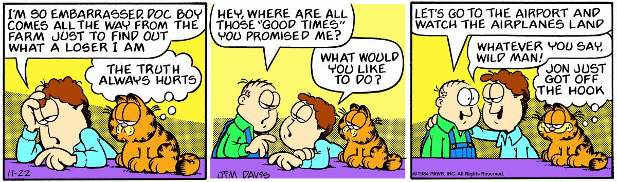 Garfield, November 22, 1984