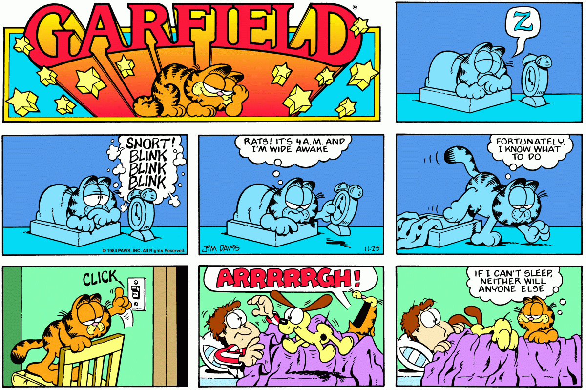 Garfield, November 25, 1984