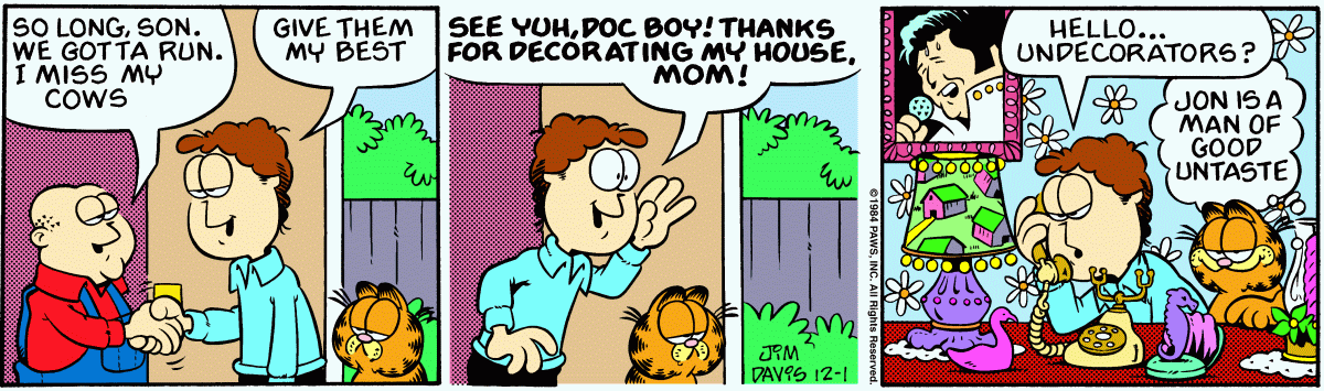 Garfield, December 1, 1984
