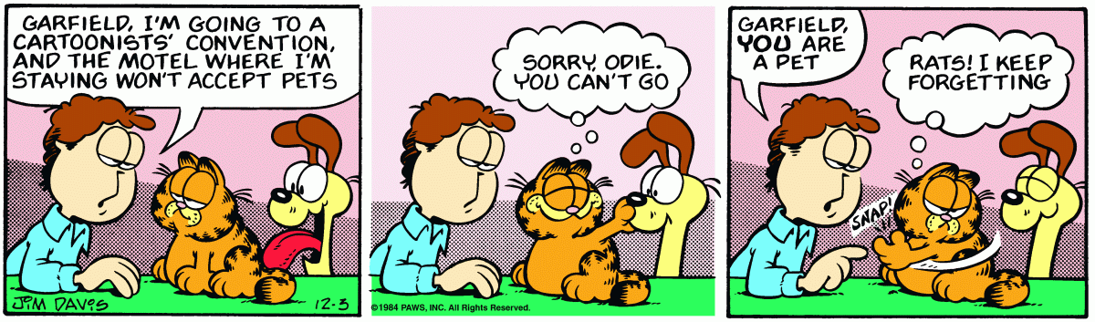 Garfield, December 3, 1984