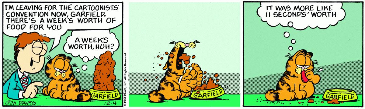 Garfield, December 4, 1984