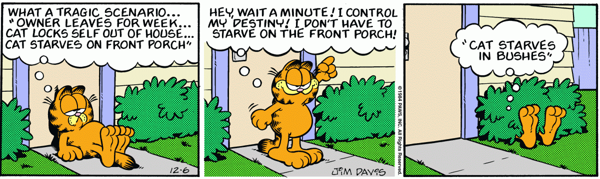 Garfield, December 6, 1984