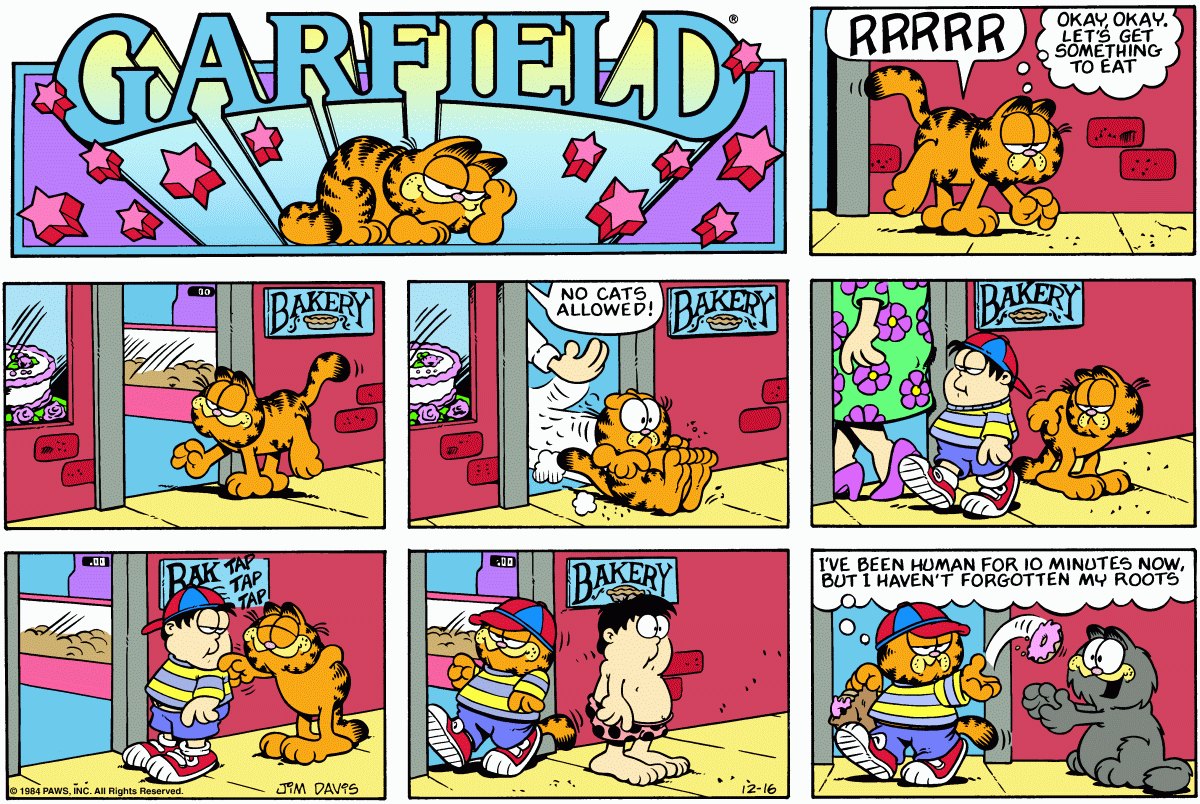 Garfield, December 16, 1984