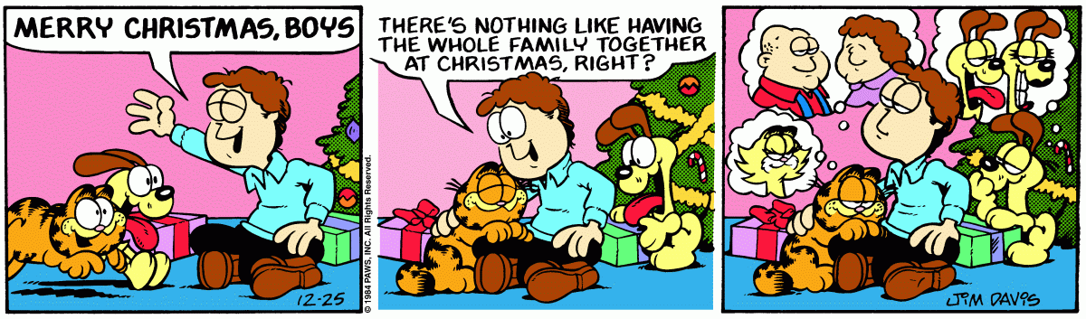 Garfield, December 25, 1984