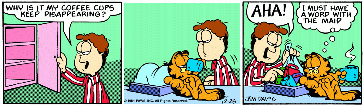 Garfield, December 28, 1984