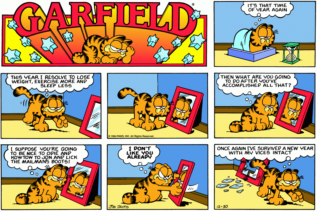 Garfield, December 30, 1984
