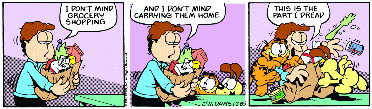 Garfield, January 2, 1985