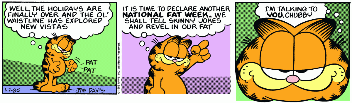 Garfield, January 7, 1985