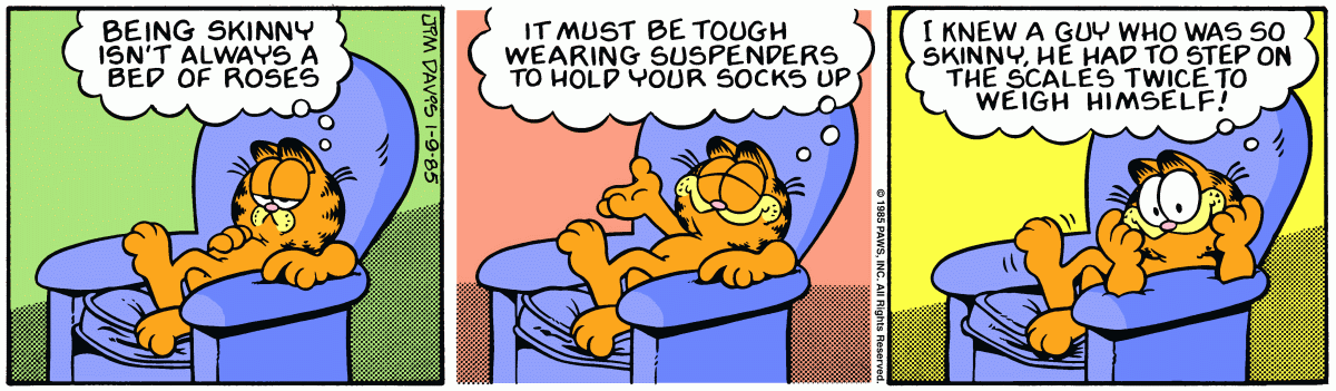 Garfield comic strip for Wednesday, January 9, 1985
