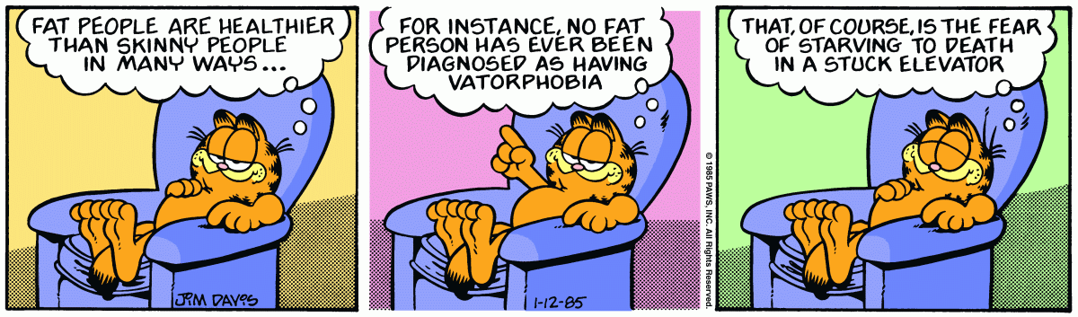 Garfield, January 12, 1985