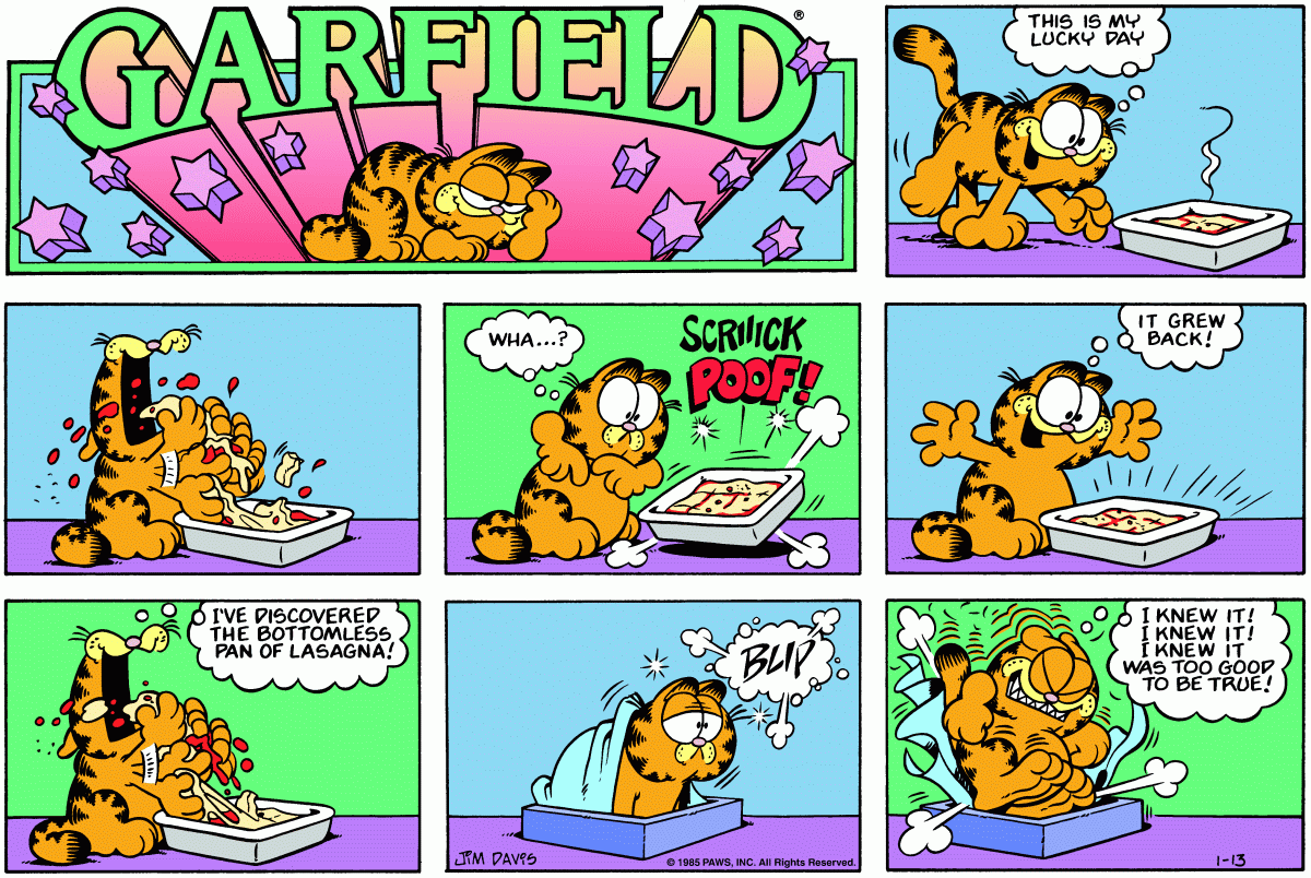 Garfield, January 13, 1985