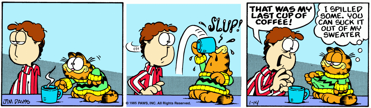 Garfield, January 14, 1985