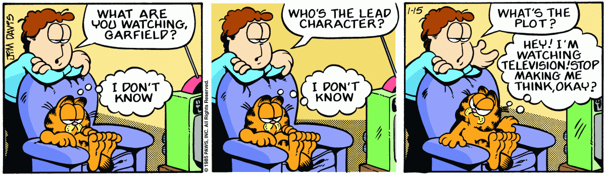 Garfield, January 15, 1985