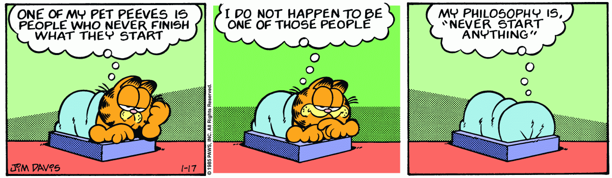 Garfield, January 17, 1985