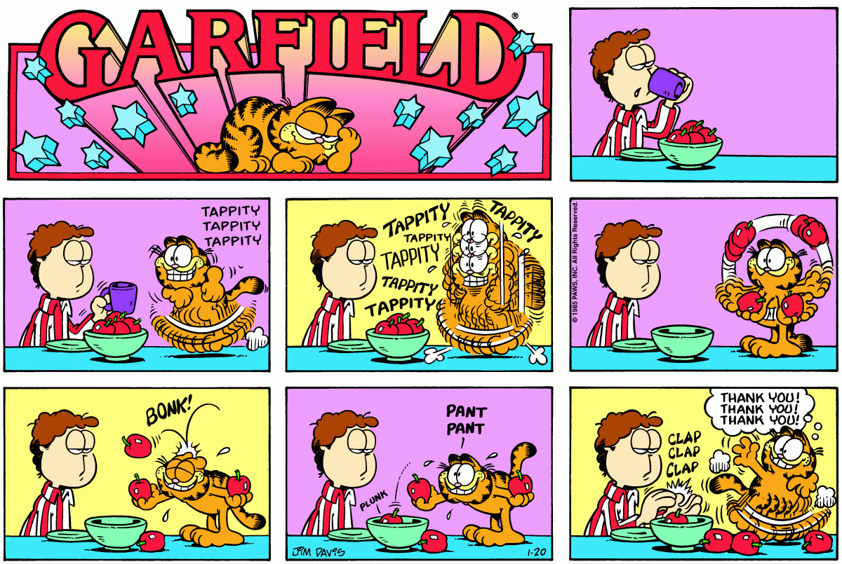 Garfield, January 20, 1985